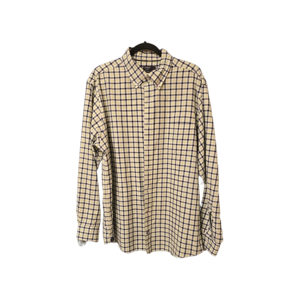 Daniel Cremieux classic fit green/blue square button down sz XL